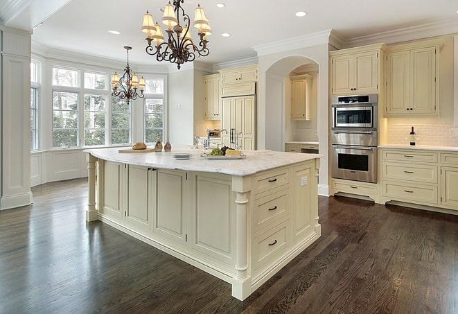 a detailed image of laminate flooring in a well-designed room in Ann Arbor